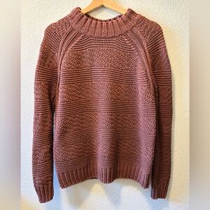 Prana Women's Textured Cowl Neck Sweater in Organic Cotton